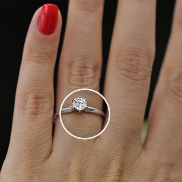 wholesale on best price 14K White Gold 0.33ct Diamond Engagement